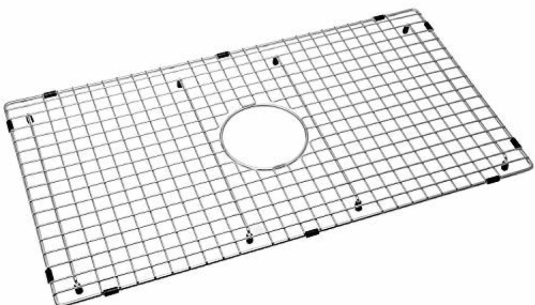 Sink Bottom Grid 29-1/2" X 15-9/16", Centered Drain with Corner Radius 3/8", Sink Protector NDG3016C