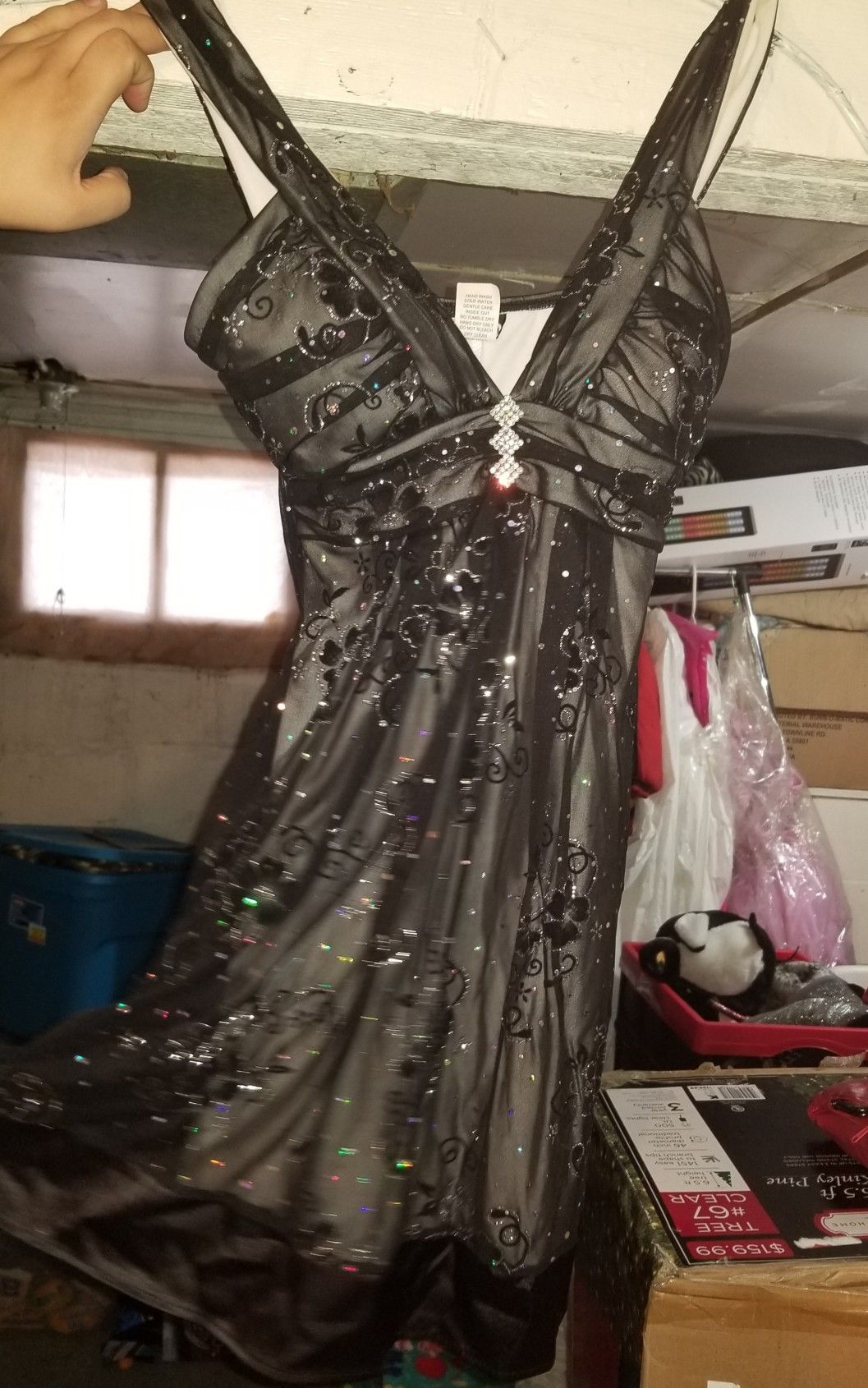 Short black and silver dress worn once, size small