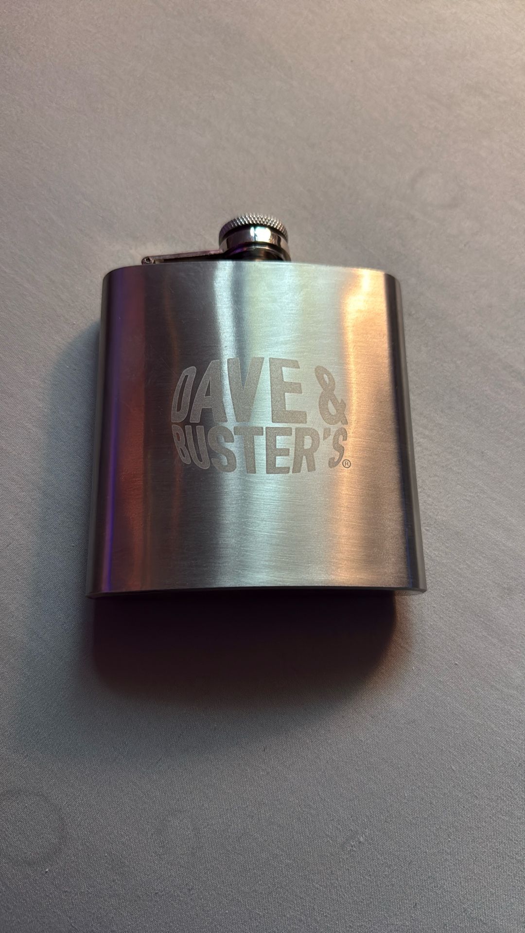 Dave And Busters Collectible Flask