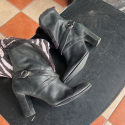 leather womens boots 7.5