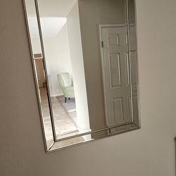 Large wall mirror