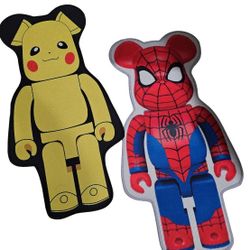 🔥Pikachu And Spiderman Bearbrick Rug🔥