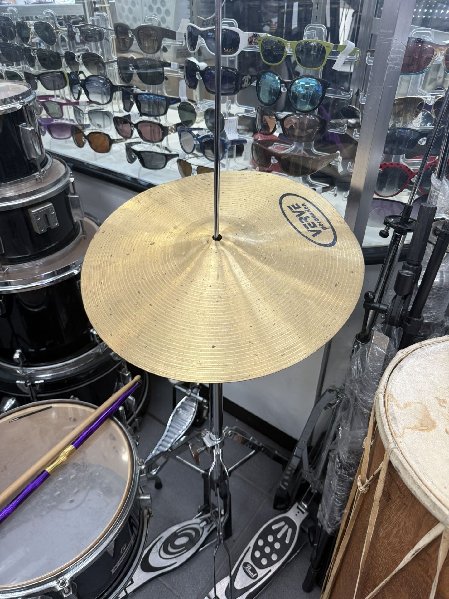 Verve Percussion 14” Hi Hat Cymbal With Stand