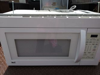 White over the range microwave