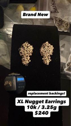 Brand New nugget earrings
