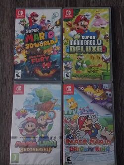 7 Nintendo switch games $40 each