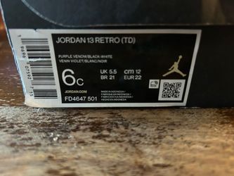 Retro Jordan 13 Toddler Size 6