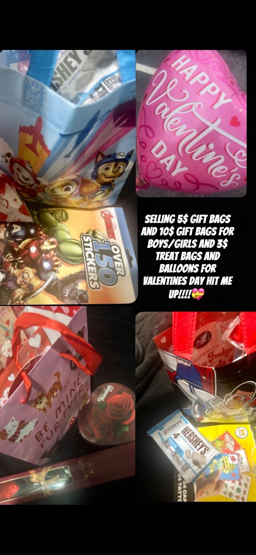 Valentine’s Gift bags