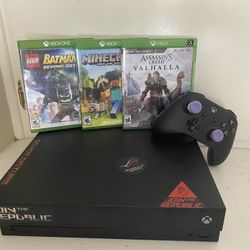 Xbox One X 1TB & 3 GAMES 