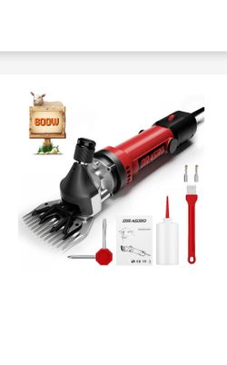 Dragro Sheep Clippers 600W, Professional Animal Shearing Machine, Farm Livestock Grooming Kit, Heavy Duty Electric Clippers for Thick Coat Animals (Sh