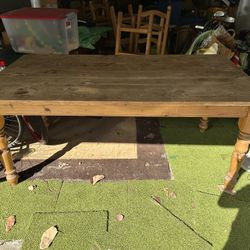 Restoration Hardware Single Malt Table & 6 Chairs