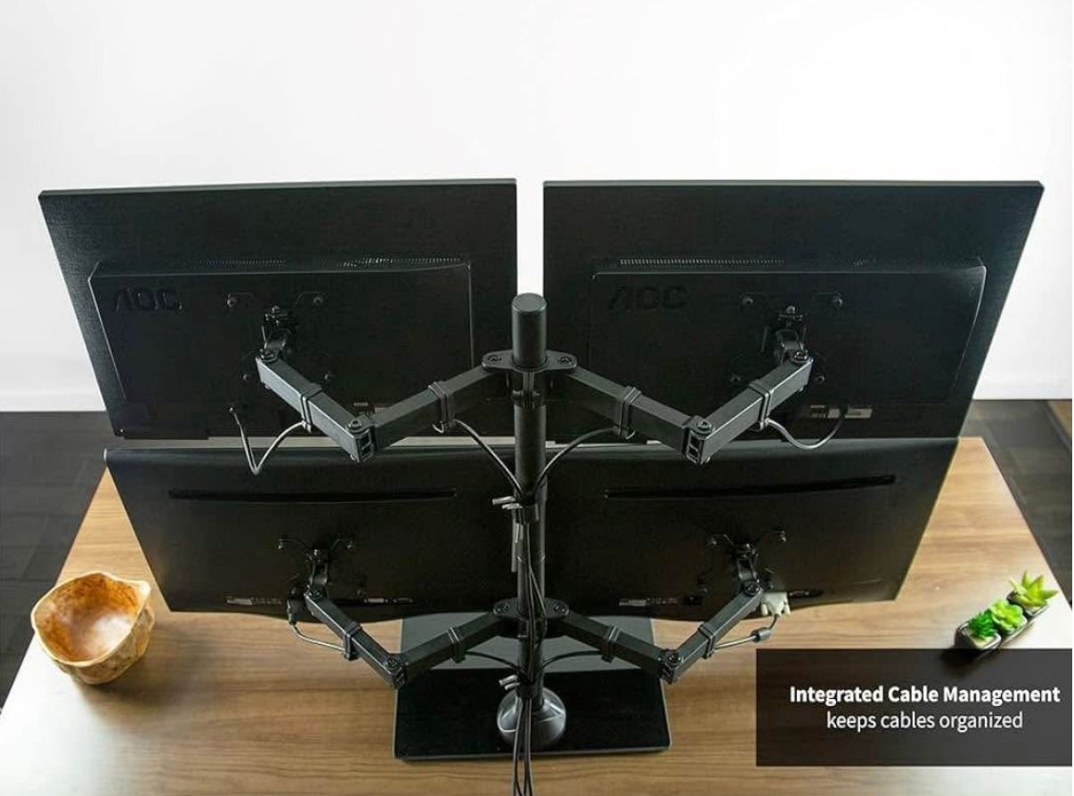 QUAD MONITOR STAND 
