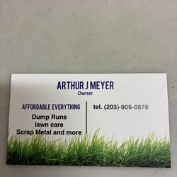 We do small and large jobs we are not taking lawn care at this time dump runs are available and scrap metal removal are available please call me or te