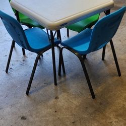 Kids Folding Table And Chairs 