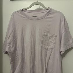 Goodfellow & Co Men's Light Lavender Short Sleeve Pocket Tee