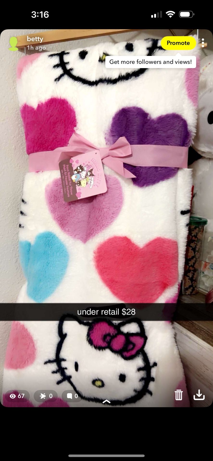 hello kitty blanket