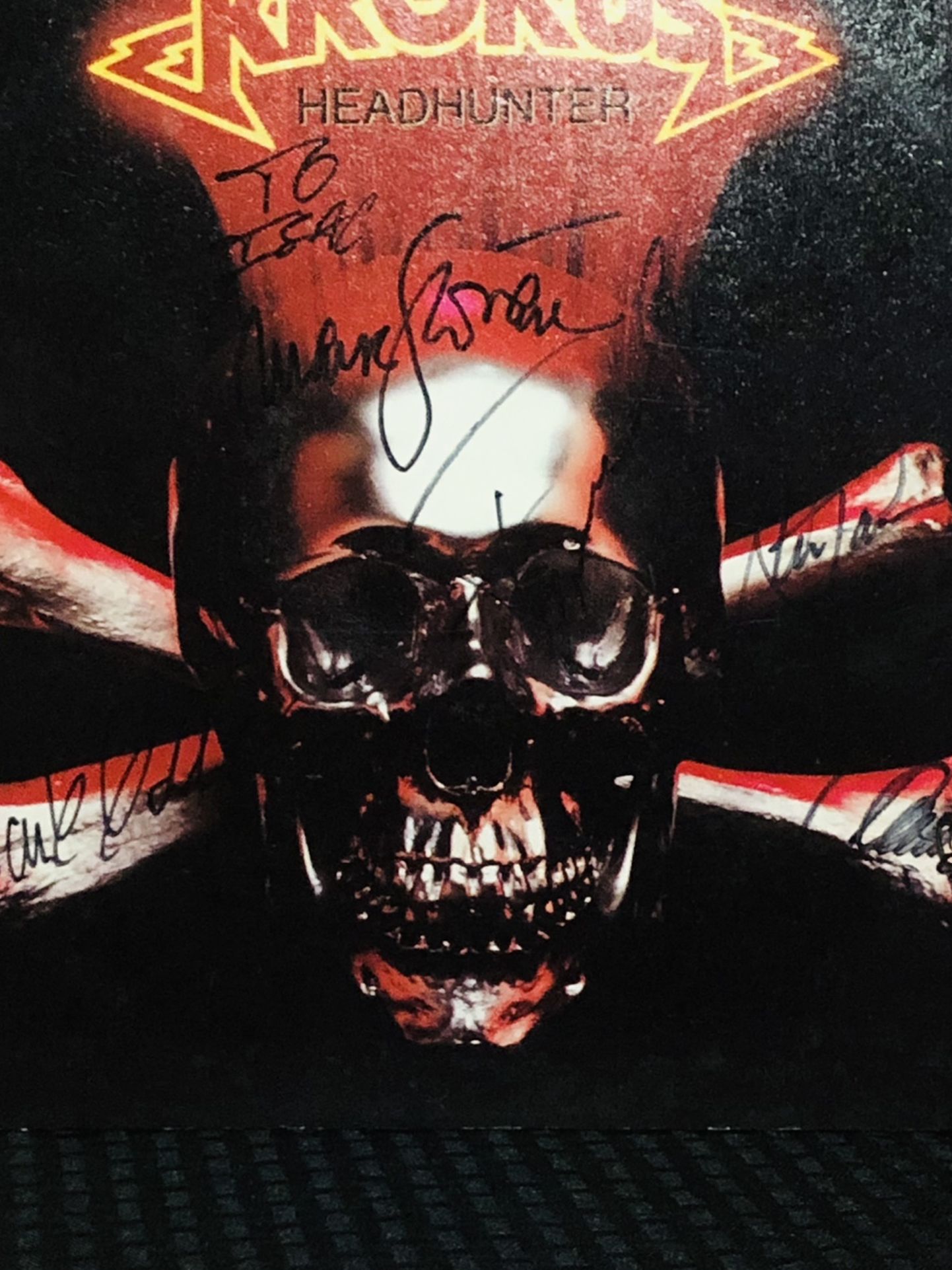 Krokus “HeadHunter” Autographed Vinyl LP Record