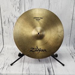 1980s-90s Vintage Zildjain 16" Medium Thin Crash Cymbal 
