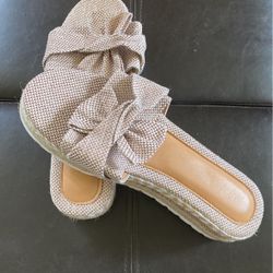 Low Wedge Platform Sandals 