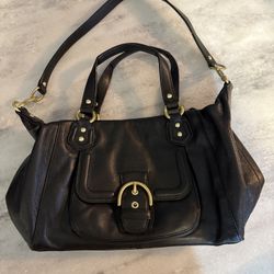 Coach Campbell Leather Satchel
