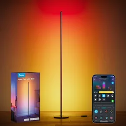 Govee RGBIC Floor Lamp Basic, 1000lm LED Corner Lamp, Black
Compatible with Alexa and Matter, Modern Floor Lamp with Music Sync and 16 Million DIY Col