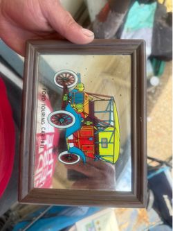 Vintage ford 1911 mirrored frame