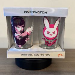 JustFunky - Dva Overawatch Set of 2 16 oz Glass - 2 Pack
