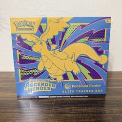 Pokemon tcg ascended heroes etb Pokemon center elite trainer box