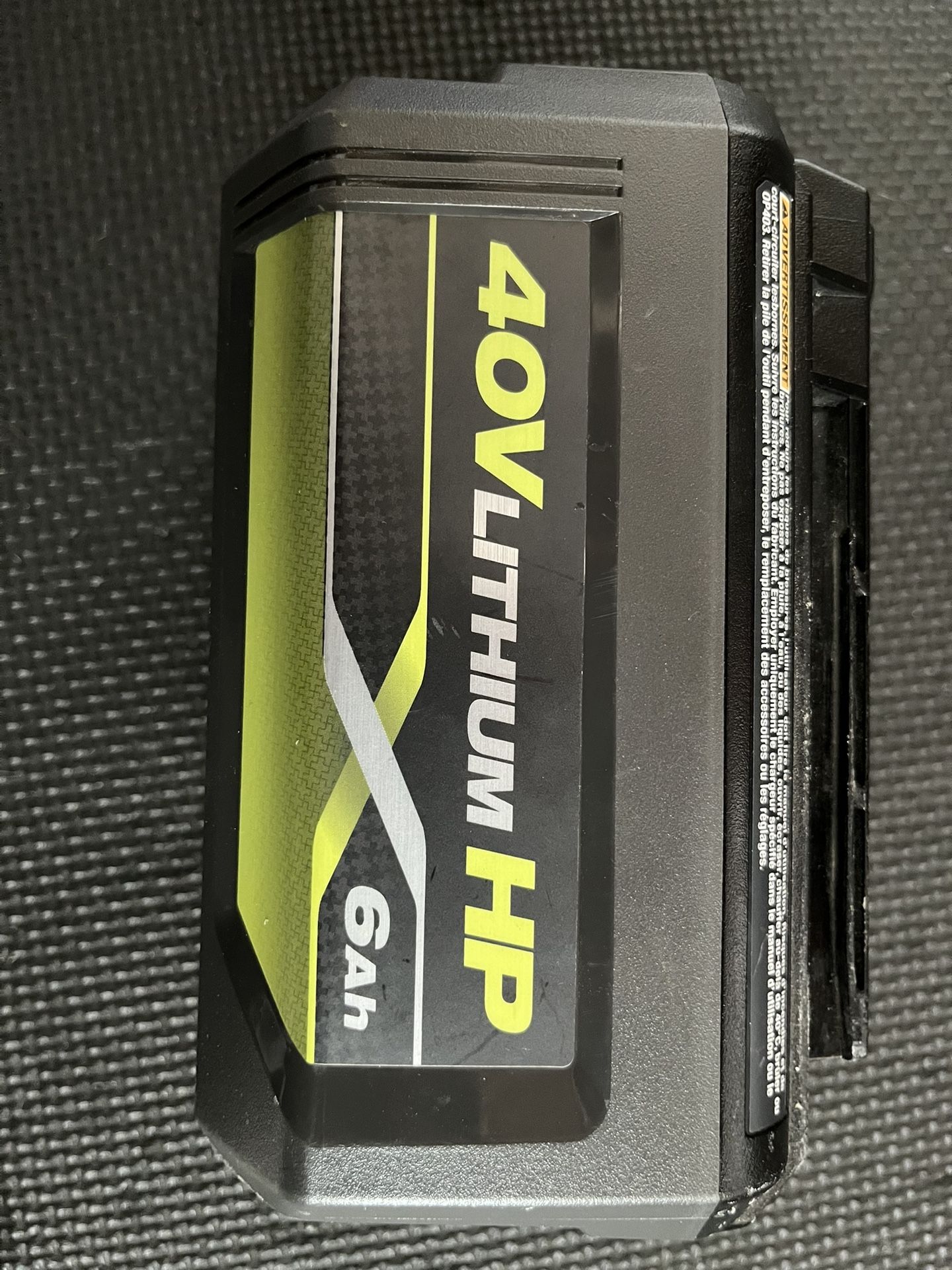 Ryobi 40V Lithium HP 6Ah Battery