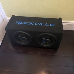 Rockville RV1010P Dual 10" 1000w Car Audio Subwoofers Vented Sub Enclosure Box