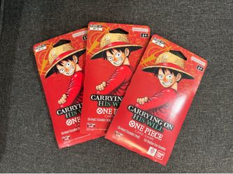 One piece carrying on his will booster pack