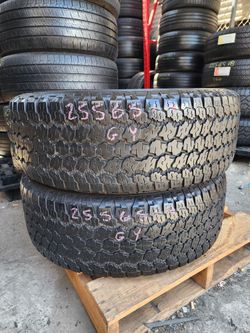 255 65R 19 GOOD YEAR WRANGLER TIRES 2556519 USED TIRES (PAIR) MOUNT BALANCE INCLUDED
