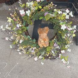 Adorable Springtime Bunny Wreath $5 Cash 