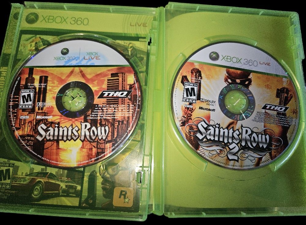 XBOX 360 SAINTS ROW 1&2