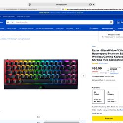 Razer Blackwidow Tenkeyless In Great Shape Take It Off My Hands For $20