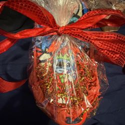 Xmas stitch KIDS Sized gift basket new