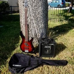 Yamaha PJ Bass & Fender Combo Amp Bundle