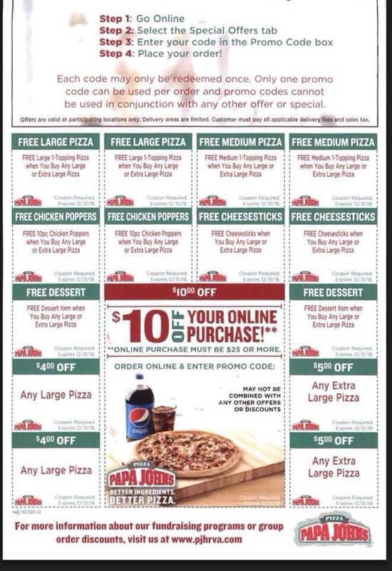 ๐๐ Papa Johnโs Pizza Cards ๐๐