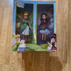 Disney Tinker bell And Vidia Dolls 