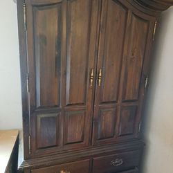 Solid Wood Antique Armoire