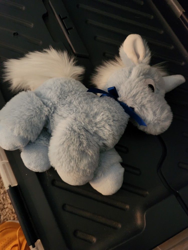 Small Blue Unicorn Stuffed Animal