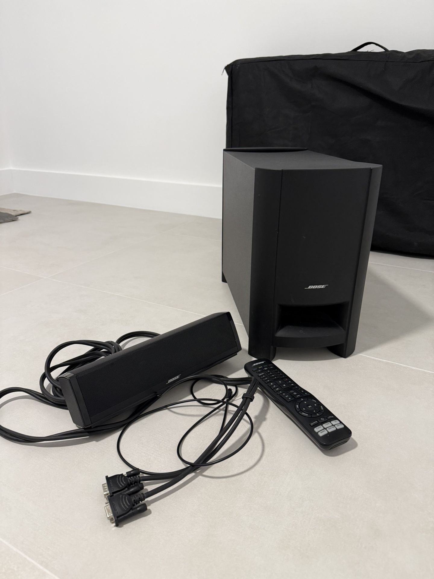 Bose Soundbar and subwoofer
