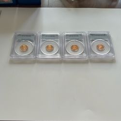 1951 Pcgs Pr64 Red Penny ,1953 Pcgs Pr66red Penny ,1957 Pcgs Pr64 Red ,2007 S Pr69red D Cam 