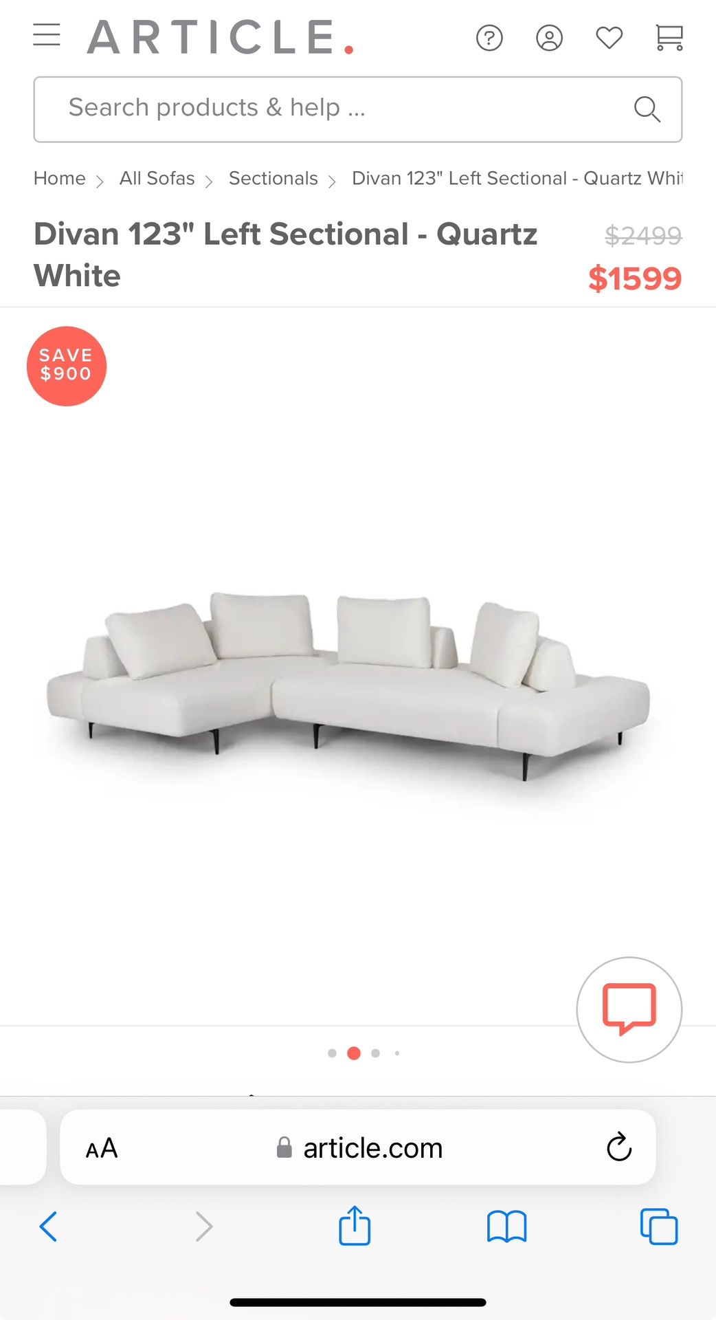 Article Furniture Sectional Sofa Couch