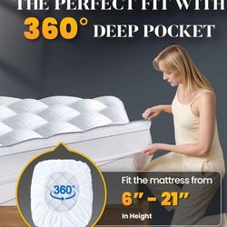 3" Memory Foam Mattress Topper – Queen & King – Brand New