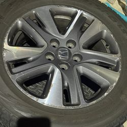 honda odyssey elite wheels with the snow tires