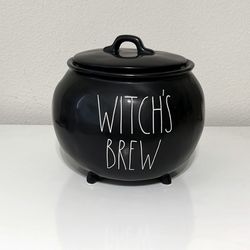 New- Rae Dunn by Magenta “WITCH’S BREW” Large Cauldron Canister