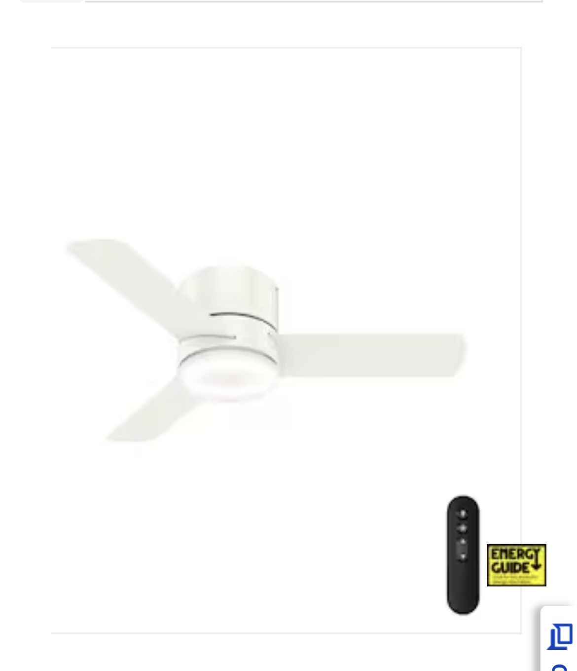 Hunter Minimus Super Low Profile 44-in Fan