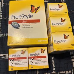 Freestyle Blood Monitoring Test Strips Lancets 