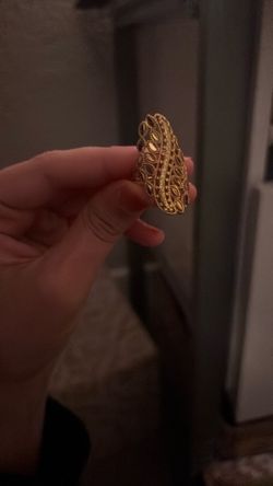 Gold plated Arab ring